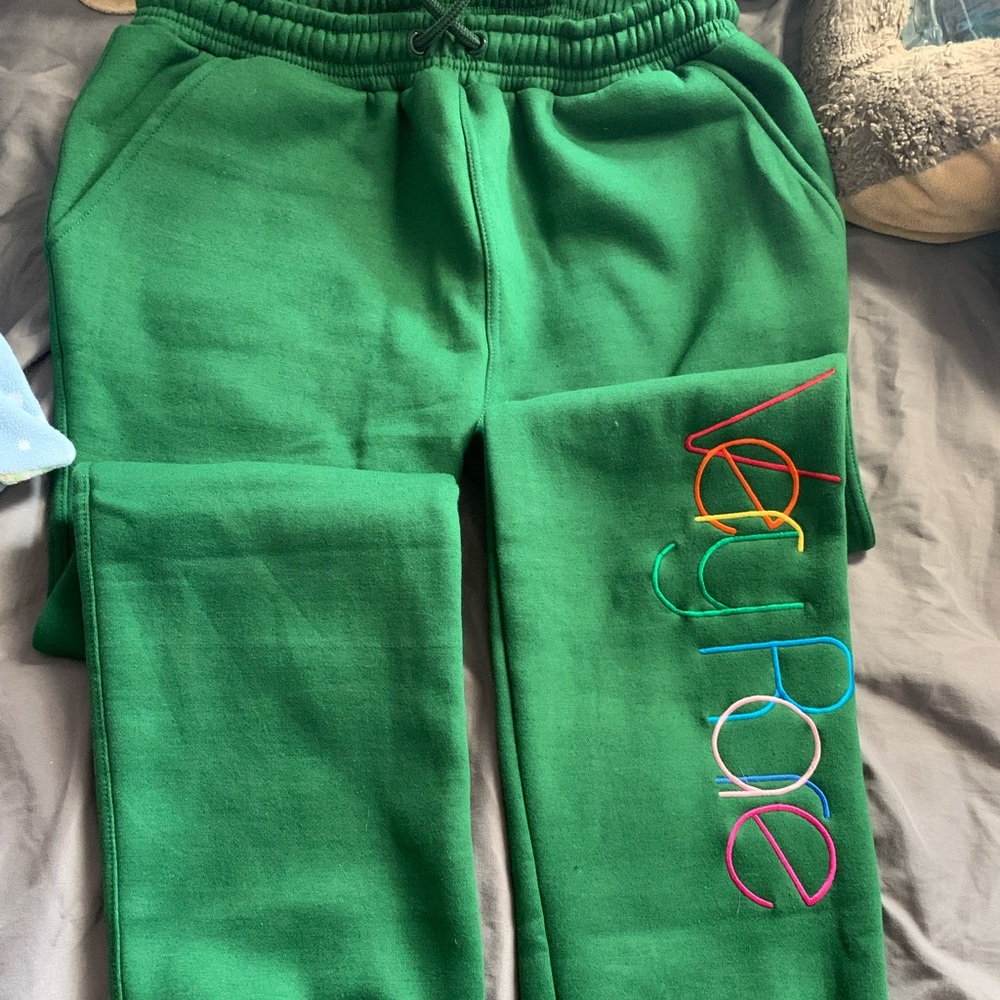 Green/ multicolor Very Rare sweatpants size L
